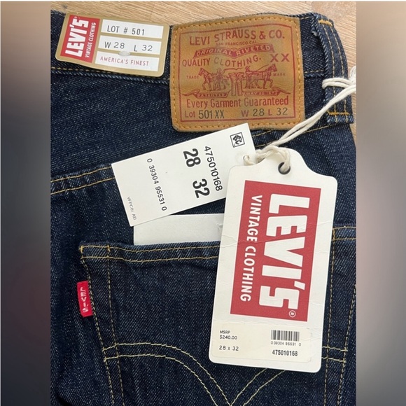 Levi's Vintage Clothing
1947 501 ORIGINAL FIT SELVEDGE JEANS Reproduction 28x32 - Picture 5 of 12